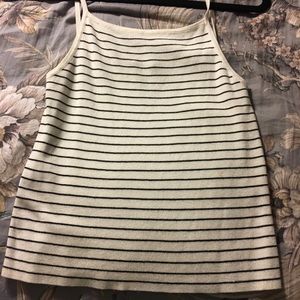 Black and white crop top